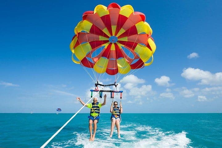 Parasailing from Puerto Colón, Costa Adeje